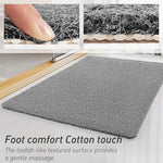Cat Head Gray Non-Slip Loofah-Style Bathroom Mat -Quick-Dry and Soft 40*80cm - Home & Garden > Bathroom Accessories >