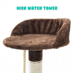 Cat Tree Multi Level Scratcher FUJI 170cm BROWN - Pet Care > Cat Supplies > Cat Scratchers