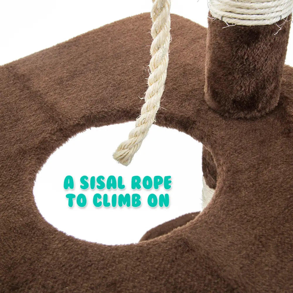 Cat Tree Multi Level Scratcher FUJI 170cm BROWN - Pet Care > Cat Supplies > Cat Scratchers