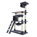 Cat Tree Multi Level Scratcher MAPLE 140cm GREY - Pet Care > Cat Supplies > Cat Scratchers