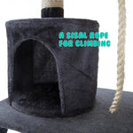 Cat Tree Multi Level Scratcher MAPLE 140cm GREY - Pet Care > Cat Supplies > Cat Scratchers