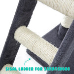 Cat Tree Multi Level Scratcher MAPLE 140cm GREY - Pet Care > Cat Supplies > Cat Scratchers