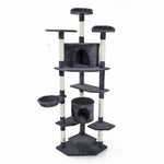 Cat Tree Multi Level Scratcher PARALA 201cm GREY - Pet Care > Cat Supplies > Cat Scratchers
