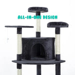 Cat Tree Multi Level Scratcher PARALA 201cm GREY - Pet Care > Cat Supplies > Cat Scratchers