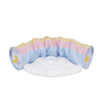 Cat Tunnel Sleep Bed 2-in-1 Collapsible Cat Tunnel Tubes Toys with Removable Mat - Pet Care > Cat Supplies > Cat Litter