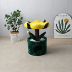 CATIO Bucket Cat House With Enchanted Flower Cat Tree - Pet Care > Toys > Cat Toys