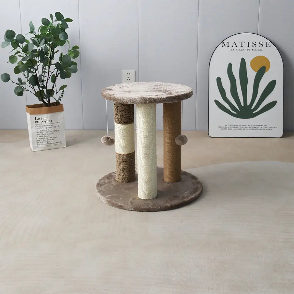 CATIO Multiple Cat Scratching Post With Cat Perch - Pet Care > Toys > Cat Toys