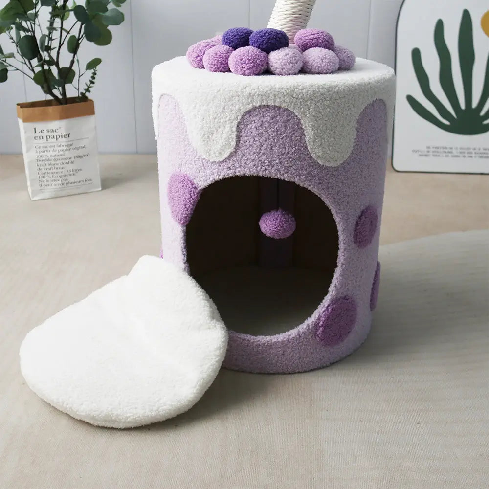 CATIO Purple Bubble Milktea Cat House - Pet Care > Toys > Cat Toys