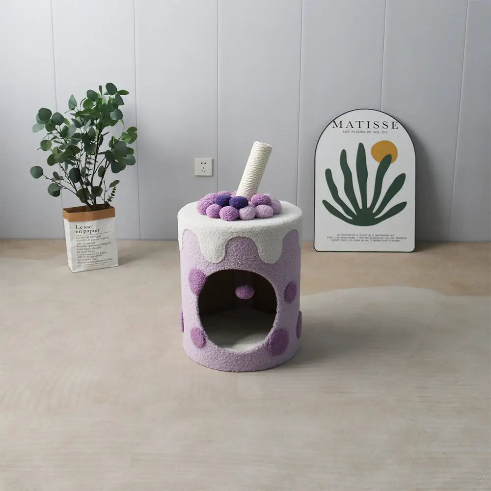 CATIO Purple Bubble Milktea Cat House - Pet Care > Toys > Cat Toys