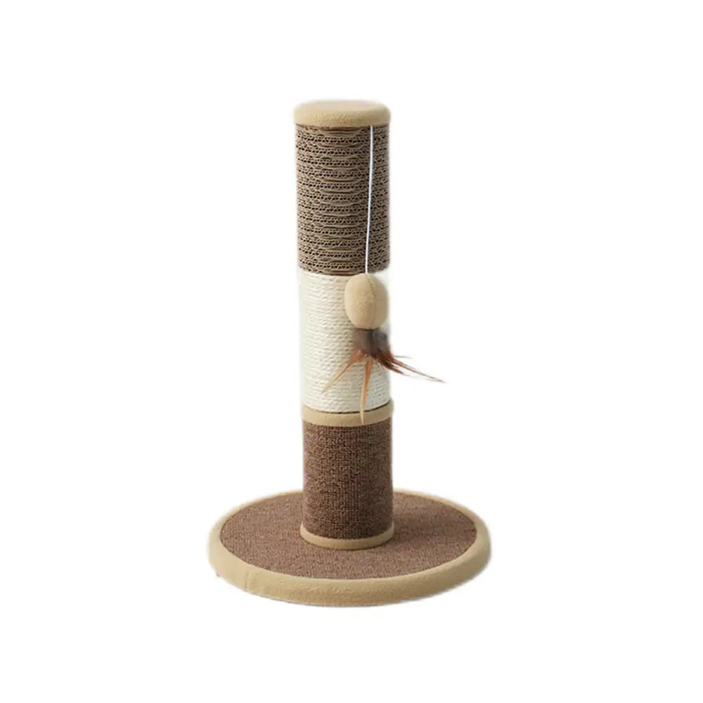CATIO Sisal Cat Scratching Post With Hanging Cat Toy - Pet Care > Toys > Cat Toys
