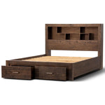 Catmint Bed Frame King Size Timber Mattress Base With Storage Drawers Grey Stone - Furniture > Bedroom > Beds & Bed