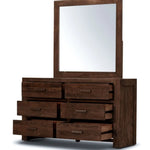 Catmint Dresser Mirror 6 Chest of Drawers Tallboy Storage - Grey Stone - Home & Garden > Storage > Clothing & Wardrobe