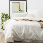 Cavallo Stone Washed 100% Linen White European Pillowcase by Renee Taylor - Home & Garden > Bedding > Pillowcases