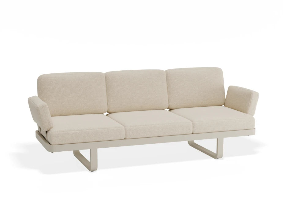 Cavello Modular Outdoor Sofa Config A - Beige - Beige - white background
