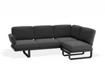 Cavello Modular Outdoor Sofa Config C - Charcoal - Dark Grey - white background