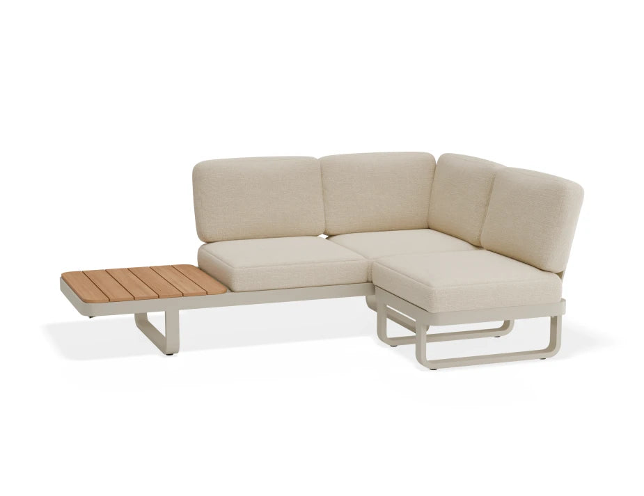 Cavello Modular Outdoor Sofa Config D - Beige - Beige - white background