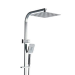 Cefito 10’’ Rain Shower Head Set Handheld Square High Pressure Chrome - Furniture > Bathroom > Shower Heads & Screens