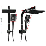 Cefito 8’’ Rain Shower Head Set Handheld Square High Pressure Black - Home & Garden > Bathroom Accessories > Shower