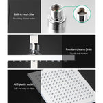Cefito 8’’ Rain Shower Head Set Handheld Square High Pressure Chrome - Home & Garden > Bathroom Accessories > Shower