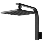 Cefito 8’’ Rain Shower Head Wall Arm Square High Pressure Black - Home & Garden > Bathroom Accessories
