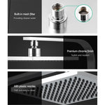 Cefito 8’’ Rain Shower Head Wall Arm Square High Pressure Mixer Tap Chrome - Home & Garden > Bathroom Accessories