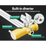 Cefito 9’’ Rain Shower Head Set Handheld Round High Pressure Mixer Tap Chrome - Home & Garden > Bathroom Accessories >