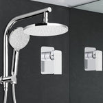 Cefito 9’’ Rain Shower Head Set Handheld Round High Pressure Mixer Tap Chrome - Home & Garden > Bathroom Accessories >