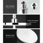 Cefito 9’’ Rain Shower Head Set Handheld Round High Pressure Twins Tap Chome - Home & Garden > Bathroom Accessories >