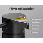 Cefito Basin Mixer Wall Tap Round Brass Faucet Shower Bathtub Black - Home & Garden > Bathroom Accessories > Shower
