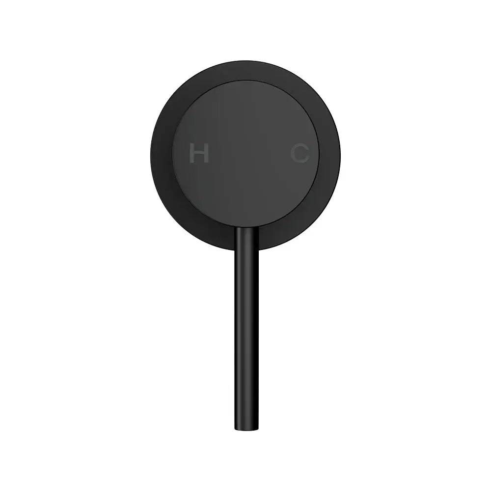 Cefito Basin Mixer Wall Tap Round Brass Faucet Shower Bathtub Black - Home & Garden > Bathroom Accessories > Shower