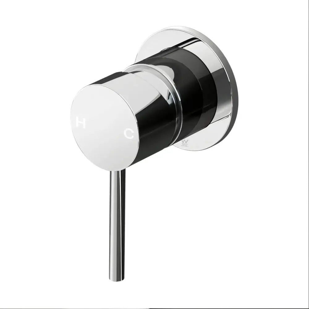 Cefito Basin Mixer Wall Tap Round Brass Faucet Shower Bathtub Chrome - Home & Garden > Bathroom Accessories > Shower