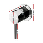 Cefito Basin Mixer Wall Tap Round Brass Faucet Shower Bathtub Chrome - Home & Garden > Bathroom Accessories > Shower