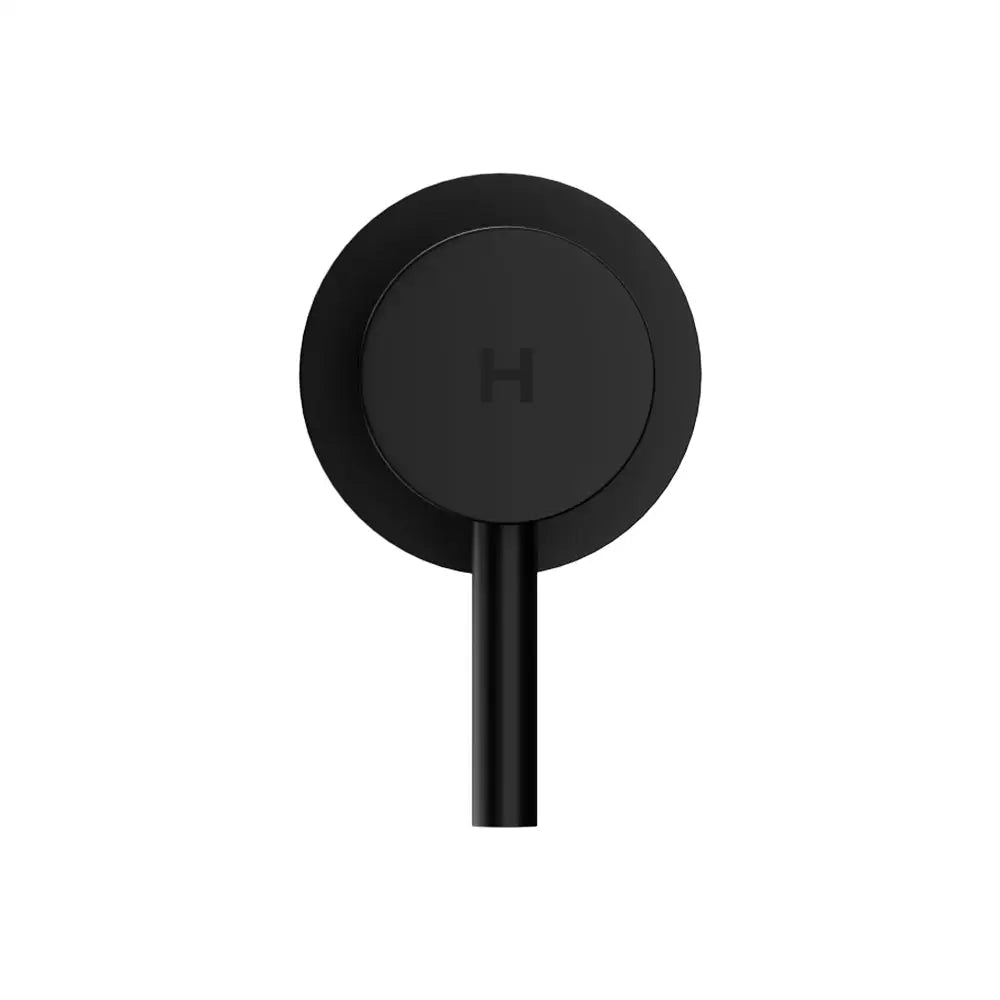 Cefito Basin Twin Tap Wall Round Brass Faucet Shower Bathtub Black - Home & Garden > Bathroom Accessories > Shower