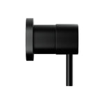 Cefito Basin Twin Tap Wall Round Brass Faucet Shower Bathtub Black - Home & Garden > Bathroom Accessories > Shower