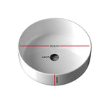Cefito Bathroom Basin Ceramic Vanity Sink Hand Wash Bowl 35x12cm - Furniture > Bathroom > Sinks