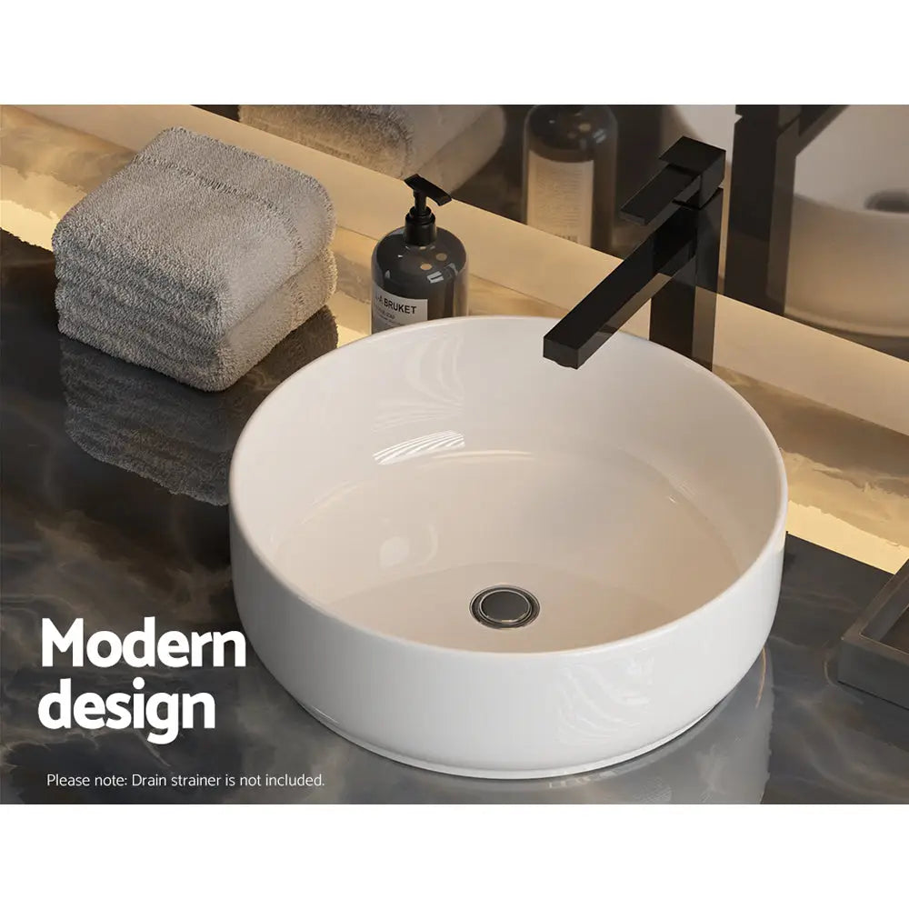 Cefito Bathroom Basin Ceramic Vanity Sink Hand Wash Bowl 35x12cm - Furniture > Bathroom > Sinks