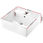 Cefito Bathroom Basin Ceramic Vanity Sink Hand Wash Bowl 41x41cm - Furniture > Bathroom > Sinks