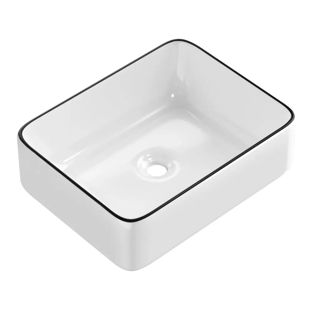 Cefito Bathroom Basin Ceramic Vanity Sink Hand Wash Bowl Above Counter 48x37cm - Furniture > Bathroom > Sinks