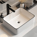 Cefito Bathroom Basin Ceramic Vanity Sink Hand Wash Bowl Above Counter 48x37cm - Furniture > Bathroom > Sinks