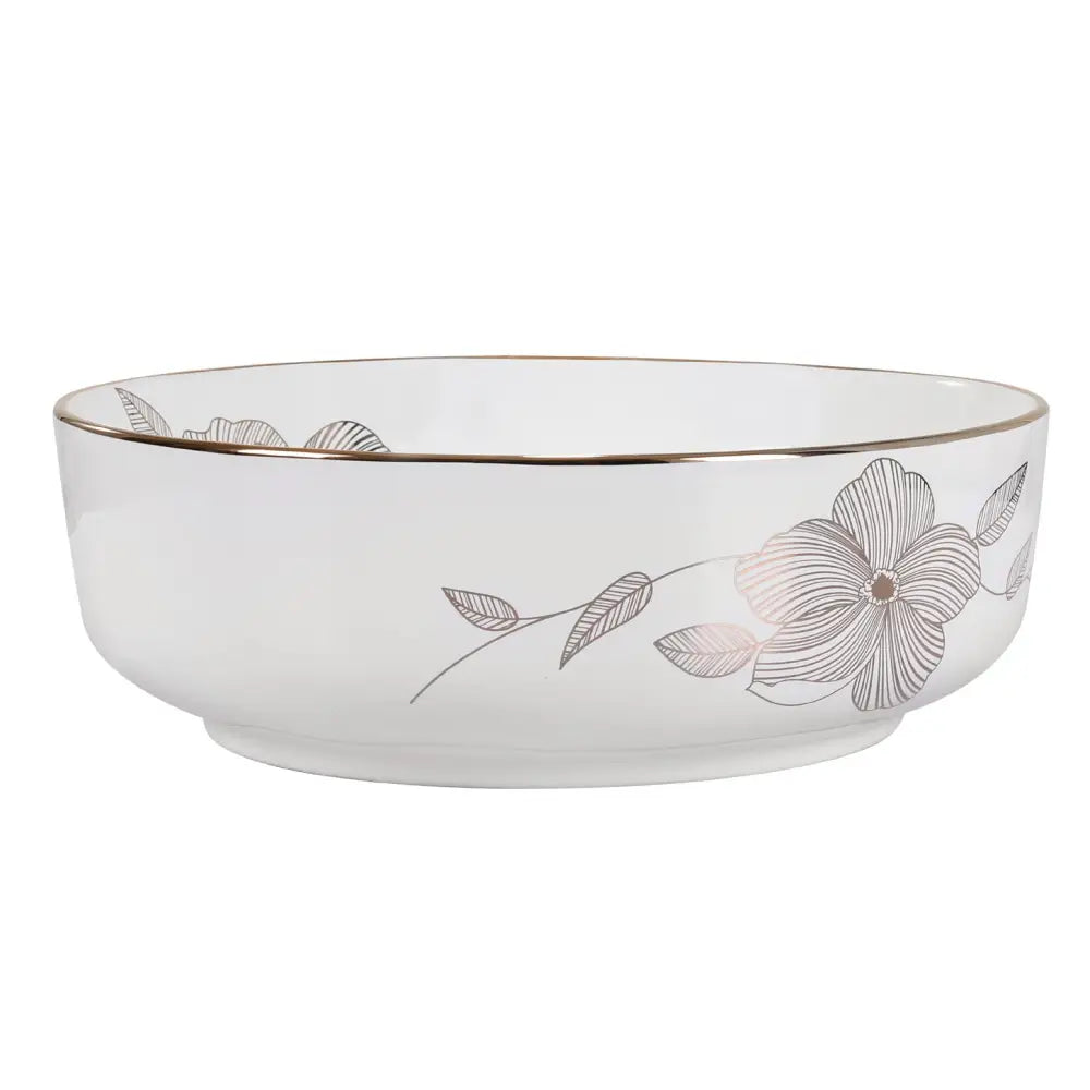 Cefito Bathroom Basin Ceramic Vanity Sink Hand Wash Bowl with Pattern 41x41cm - Furniture > Bathroom > Sinks