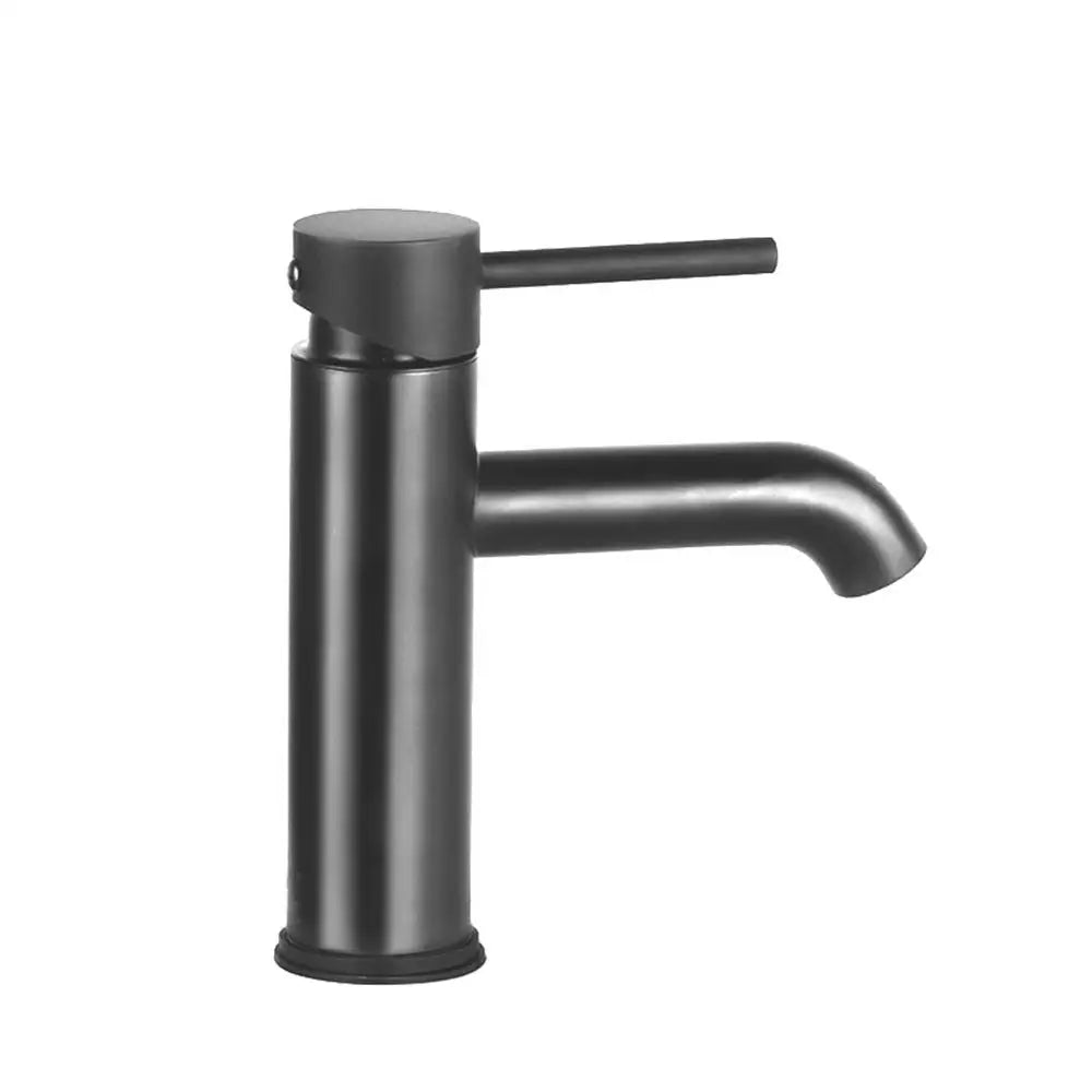 Cefito Bathroom Basin Mixer Tap Round Brass Faucet Vanity Laundry Black - Home & Garden > Bathroom Accessories > Shower