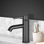 Cefito Bathroom Basin Mixer Tap Round Brass Faucet Vanity Laundry Black - Home & Garden > Bathroom Accessories > Shower