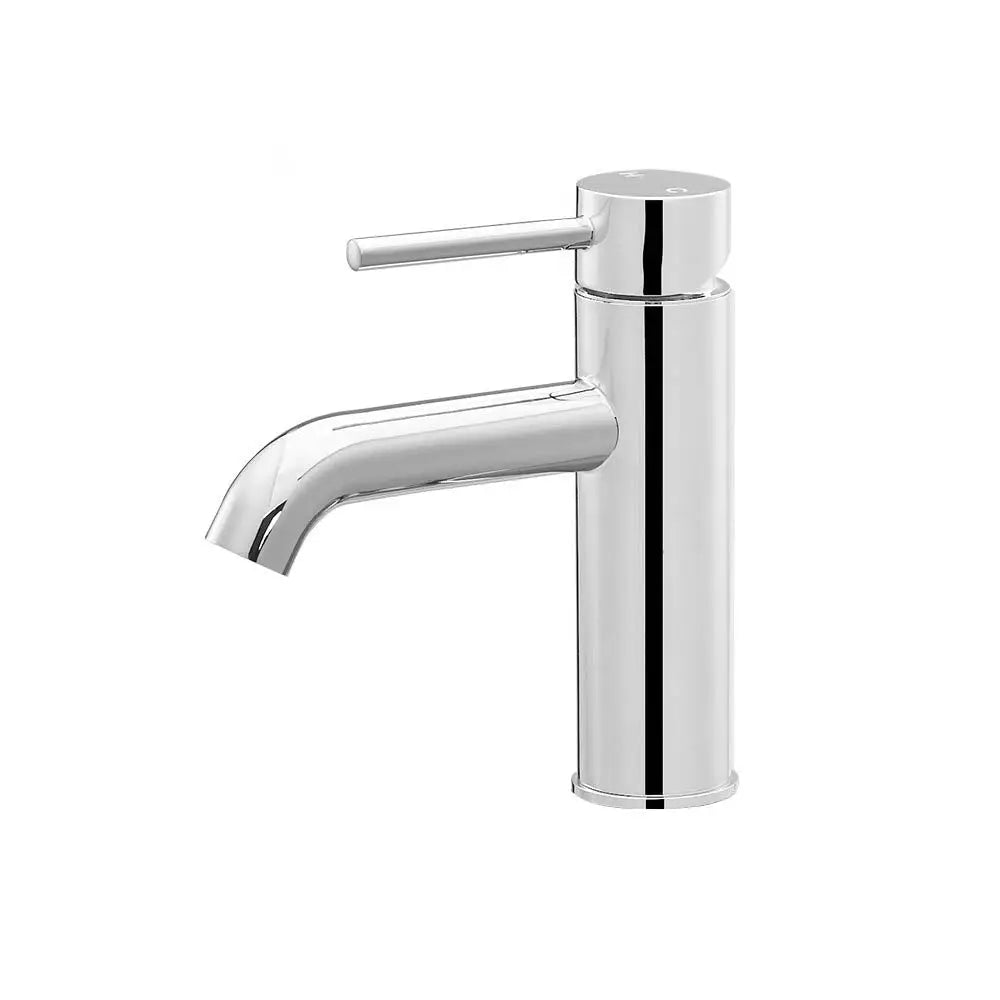 Cefito Bathroom Basin Mixer Tap Round Brass Faucet Vanity Laundry Chrome - Furniture > Bathroom > Tap & Sink Accessories