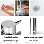 Cefito Bathroom Basin Mixer Tap Round Brass Faucet Vanity Laundry Chrome - Furniture > Bathroom > Tap & Sink Accessories