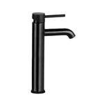 Cefito Bathroom Basin Mixer Tap Round Tall Faucet Vanity Laundry Black - Furniture > Bathroom > Tap & Sink Accessories