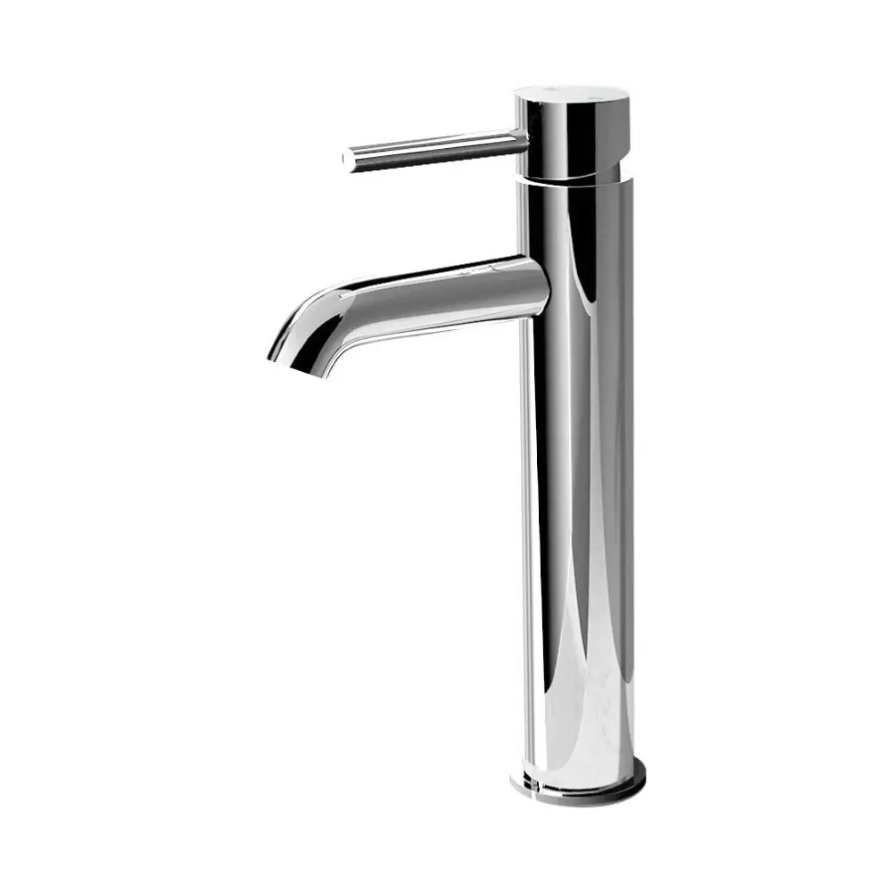 Cefito Bathroom Basin Mixer Tap Round Tall Faucet Vanity Laundry Chrome - Furniture > Bathroom > Tap & Sink Accessories