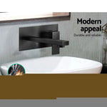 Cefito Bathroom Basin Mixer Tap Separate Faucet Vanity Laundry Black - Furniture > Bathroom > Tap & Sink Accessories