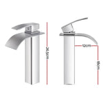 Cefito Bathroom Basin Mixer Tap Thin Tall Faucet Vanity Laundry Black - Home & Garden > Bathroom Accessories > Shower