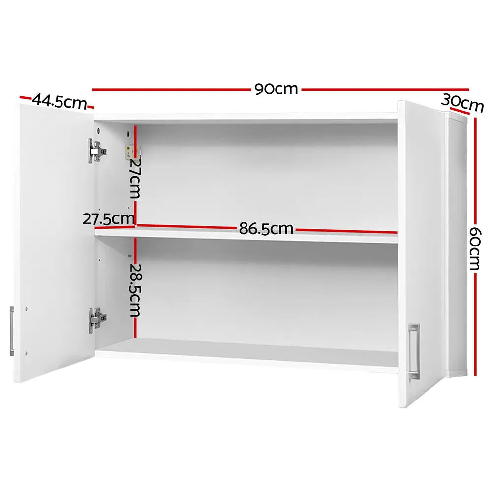 Cefito Bathroom Cabinet 900mm Wall Mounted Cupboard - Furniture > Bathroom