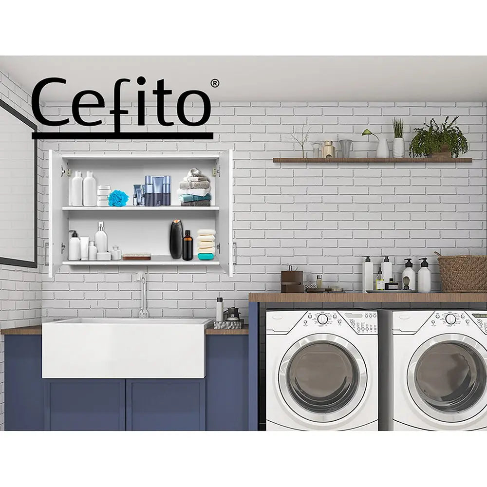 Cefito Bathroom Cabinet 900mm Wall Mounted Cupboard - Furniture > Bathroom